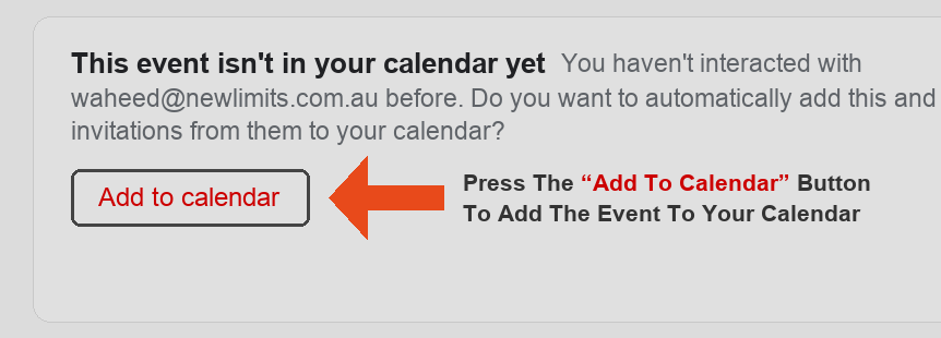 Unknown sender calendar invite - click I Know The Sender